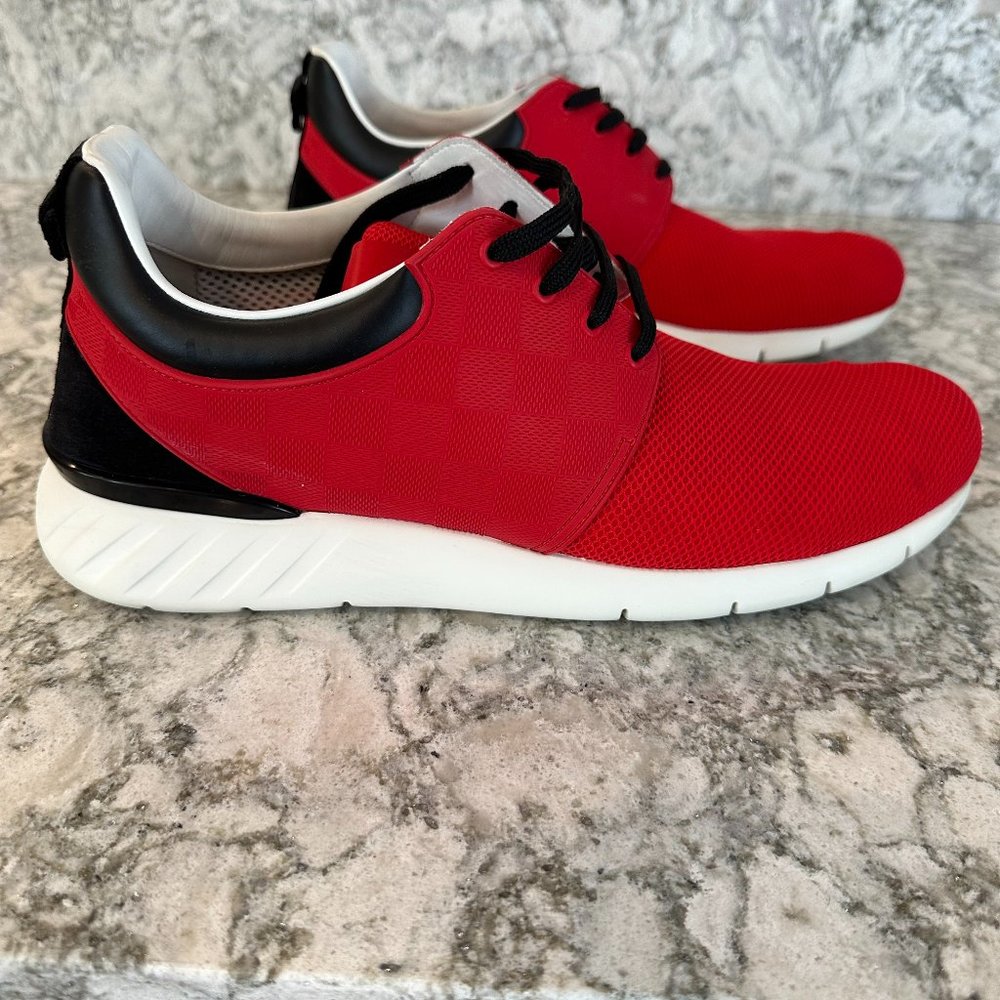 Louis Vuitton Red Fastlane Sneaker Size 10